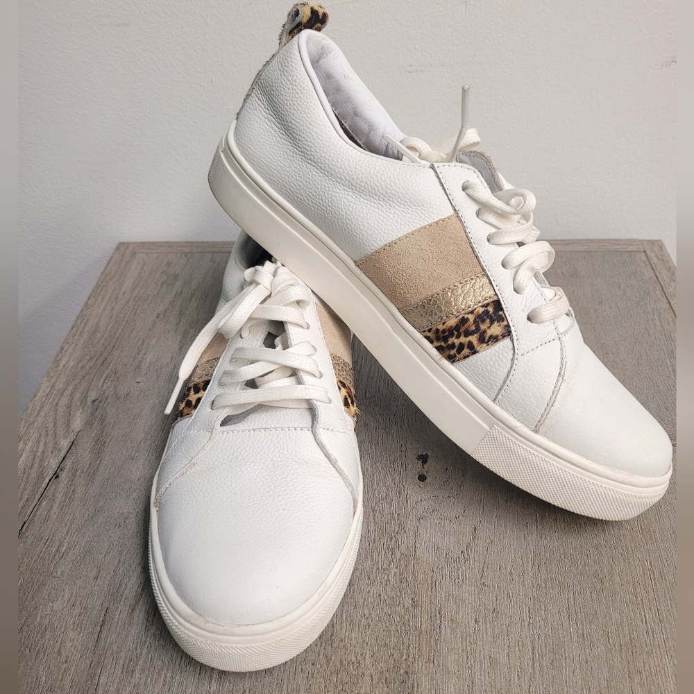 Kaanas Bristol Sneakers 100% Leather Lace Up Sneaker Size 8 EU size 39